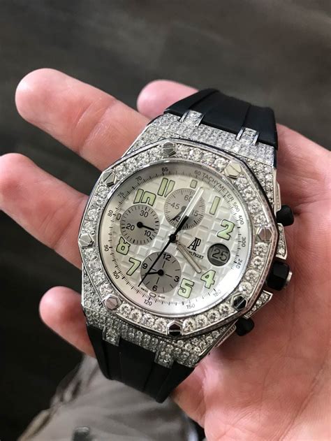 audemars piguet royal oak offshore iced out replica|ap royal oak offshore price.